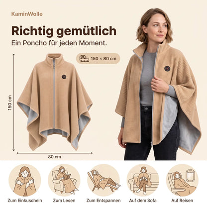 KaminWolle™ Wärmeponcho